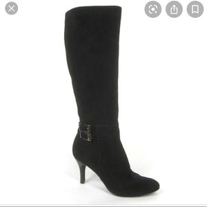 Calvin Klein Dayleen Black Suede Boots, size 6